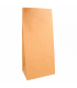 Bolsa SOS de papel kraft natural 15 + 10 x 32 cm 70gr/m2