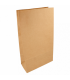 Bolsa SOS de papel kraft natural 20 + 9 x 34,5 cm 70 gr/m2