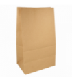 Bolsa SOS de papel kraft natural 22 + 14 x 37 cm 70gr/m2