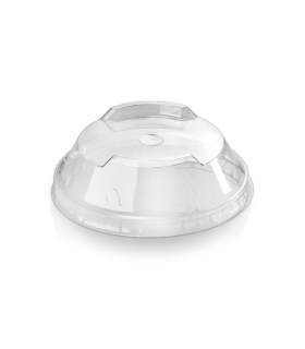 Tapa PLA cúpula con agujero "Apilable" para 303009-303010-303011-303012-303013 Ø9,6 cm