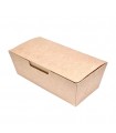 Envase take away rectangular kraft 16.5 x 7.5 x 6 cm 850 ml