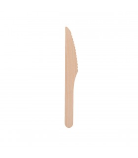 Cuchillo de madera natural 16,5 cm