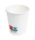 Vaso de cartón blanco 4 oz / 120 ml Ø  6,2/4,5 x 6 cm 230 + PE 18 g/m²