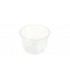 Vaso de PLA para postre transparente 145 ml Ø7,6 cm con tapa