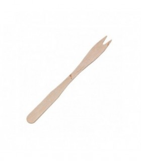 Pincho para patatas fritas de madera natural 14 cm