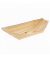 Barquilla hojuela de pino de madera natural 22,5 x 11 x 3 cm 450 ml