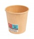 Vaso de cartón kraft nature 4 oz / 120 ml Ø  6,2/4,5 x 6 cm 230 + PE 18 g/m²