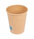 Vaso de papel kraft nature 8 oz / 240 ml Ø  8,0/5,6 x 9,2 cm 280 + PE 18 g/m²