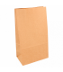 Bolsa SOS de papel kraft natural 14 + 8 x 24 cm 70 gr/m2