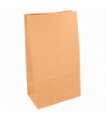 Bolsa SOS de papel kraft natural 14 + 8 x 24 cm 70 gr/m2