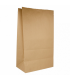 Bolsa SOS de papel kraft natural 25 + 15 x 43,5 cm 80 gr/m2