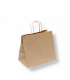 Bolsa SOS especial take away con asa rizada de papel kraft 26 + 17 x 24 cm 80g/m2