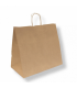 Bolsa SOS especial take away con asa rizada de papel kraft 36 + 21 x 33,5 cm 90g/m2