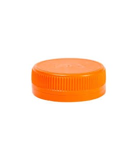 Tapón naranja Ø 4,0 x 1,5 cm para botellas de 250, 350, 500 y 1000 ml