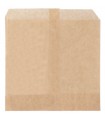 Bolsa abierta 2 lados para burger de papel antigrasa kraft  13 x 14 cm