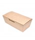 Envase take away rectangular kraft 16.5 x 7.5 x 6 cm 850 ml