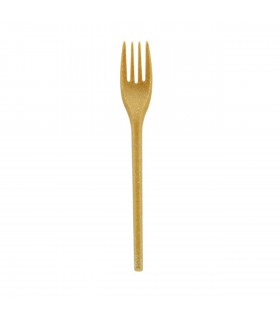 Tenedor reutilizable fibra de madera 18,0 cm