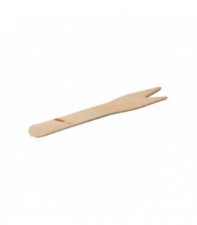 Pincho para patatas fritas de madera natural 8,5 cm